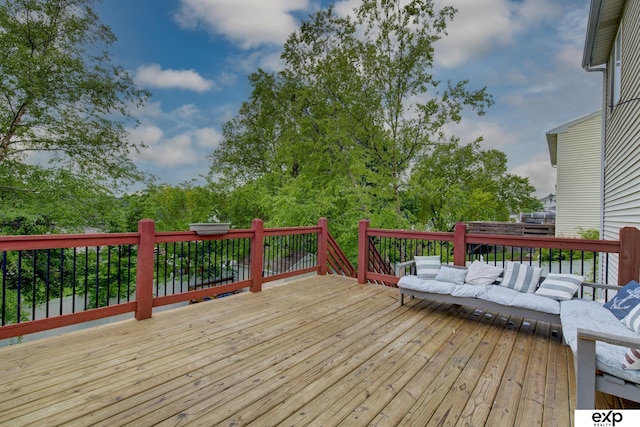 3003 Sheridan Rd, Bellevue, NE 68123 - deck with an outdoor living space