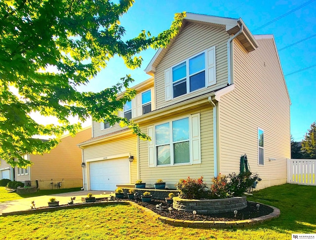 16228 Virginia St, Omaha, NE 68136 - traditional home with a garage and concrete driveway