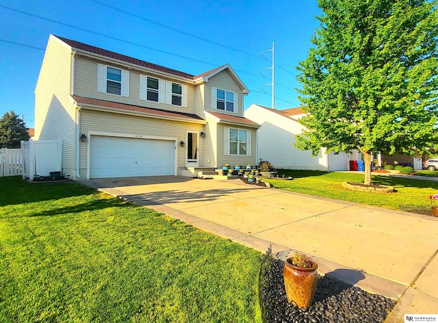 16228 Virginia St, Omaha, NE 68136 - traditional-style house with an attached garage and driveway