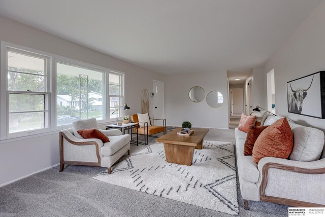 5002 S 77th Ave, Ralston, NE 68127 - carpeted living room with baseboards
