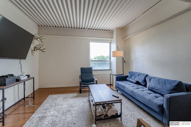 105 N 31st Ave Unit 502, Omaha, NE 68131 - living room featuring wood finished floors and an office area