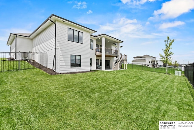 10317 S 191st Ave, Omaha, NE 68136 - back of property featuring stairs and a patio area