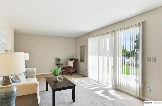 6641 S 85th St, Ralston, NE 68127 - living area with carpet flooring and baseboards