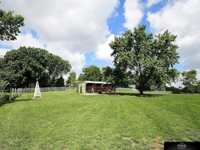 20640 Rawhide Rd, Omaha, NE 68022 - view of yard featuring an outdoor structure and an exterior structure
