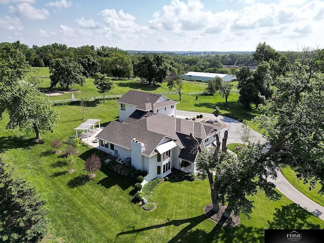 20640 Rawhide Rd, Omaha, NE 68022 - view from above of property with a tree filled landscape