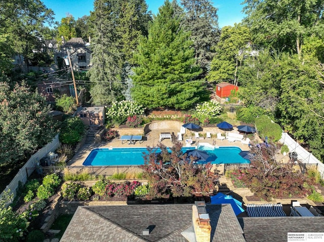 1312 S 78th St, Omaha, NE 68124 - community pool featuring a patio area
