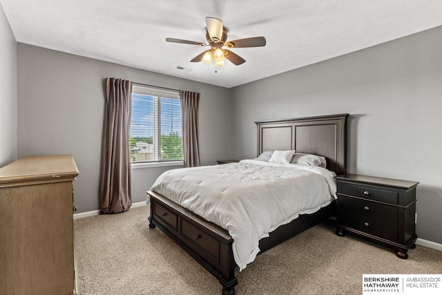 1220 S 200th Ave, Omaha, NE 68130 - bedroom featuring light colored carpet, baseboards, and a ceiling fan