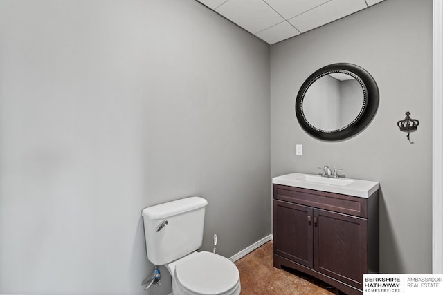 1220 S 200th Ave, Omaha, NE 68130 - half bath with toilet, vanity, and baseboards