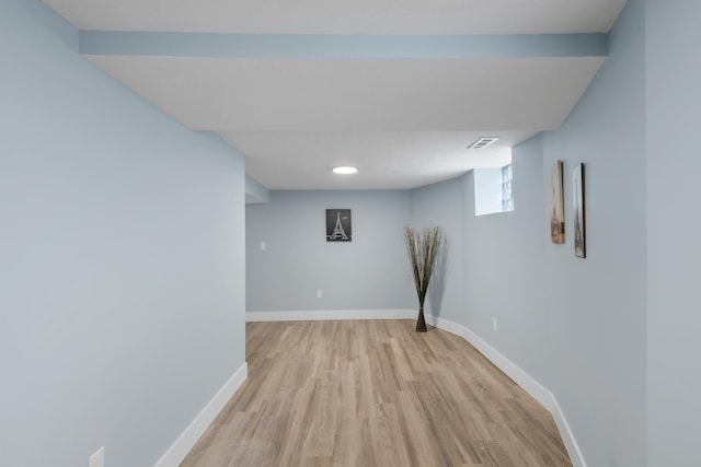 2306 Ogden St, Omaha, NE 68110 - basement featuring light wood finished floors and baseboards