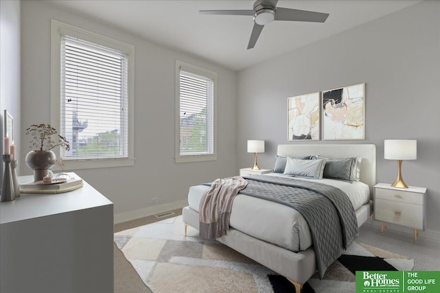 917 S 10th Ct, Omaha, NE 68108 - bedroom with baseboards, carpet flooring, and ceiling fan