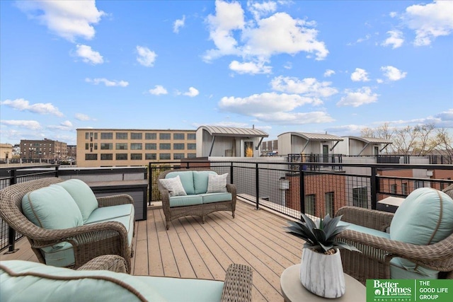 917 S 10th Ct, Omaha, NE 68108 - deck with an outdoor living space