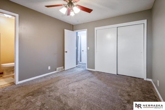 15161 R St, Omaha, NE 68137 - unfurnished bedroom featuring carpet, a closet, ensuite bath, and baseboards
