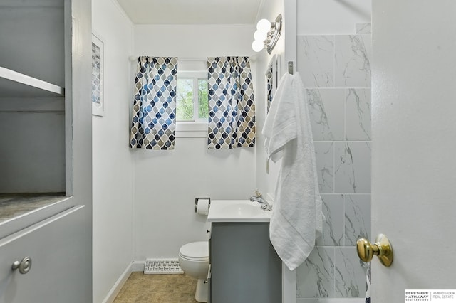 3847 Valley St, Omaha, NE 68105 - bathroom featuring vanity and toilet
