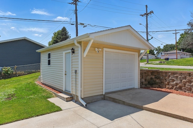 3847 Valley St, Omaha, NE 68105 - detached garage featuring concrete driveway