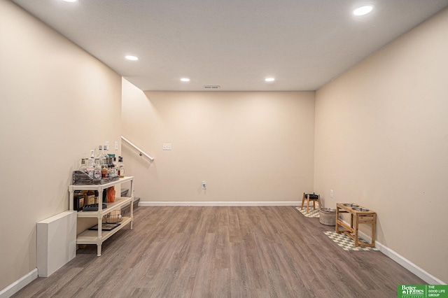 601 5th Ave, Plattsmouth, NE 68048 - interior space featuring wood finished floors, recessed lighting, and baseboards