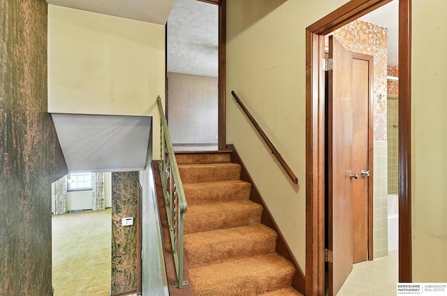 3629 S 114th Ave, Omaha, NE 68144 - stairs with carpet floors