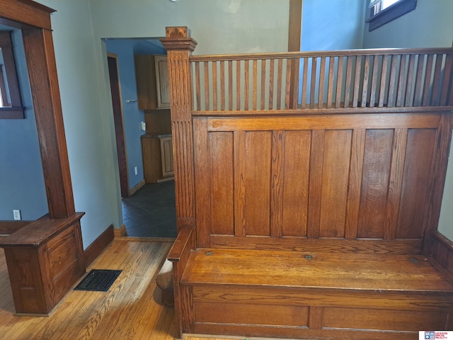 1519 Washington St, Lincoln, NE 68502 - stairway with wood-type flooring