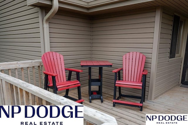 611 Diamond Ln, Papillion, NE 68133 - view of wooden terrace
