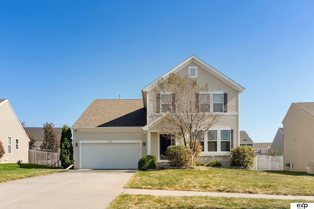 8815 N Hws Cleveland Blvd, Bennington, NE 68007 - traditional-style home featuring an attached garage and driveway