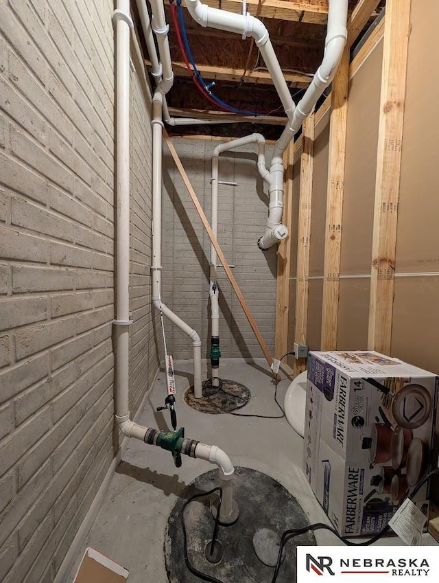 2496 Rock Creek Rd, Bee, NE 68314 - view of unfinished basement