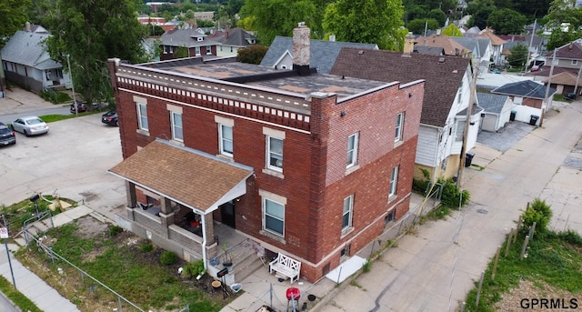 818 S 26th St, Omaha, NE 68105 - aerial perspective of suburban area