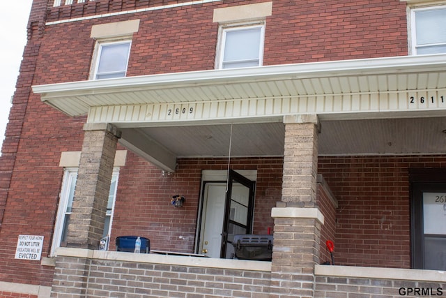 2609 Marcy St, Omaha, NE 68105 - view of exterior entry with brick siding