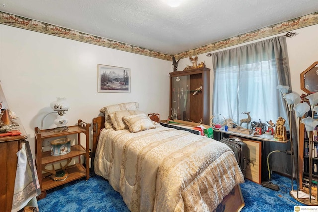 209 Carter St, Avoca, NE 68307 - bedroom with carpet floors and a textured ceiling