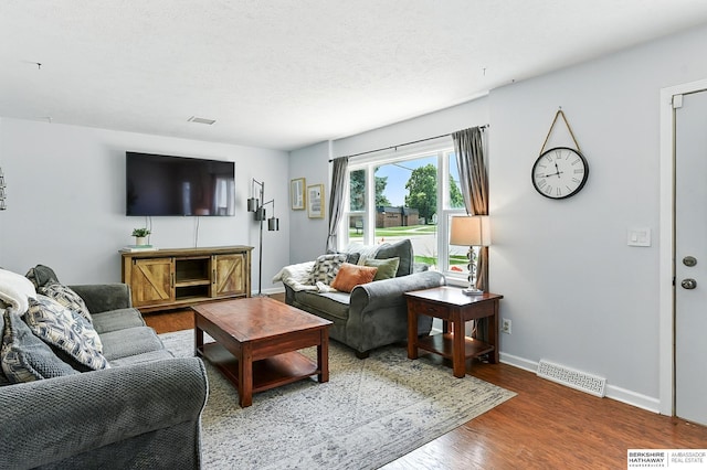 9704 Erskine St, Omaha, NE 68134 - living area with wood finished floors and baseboards