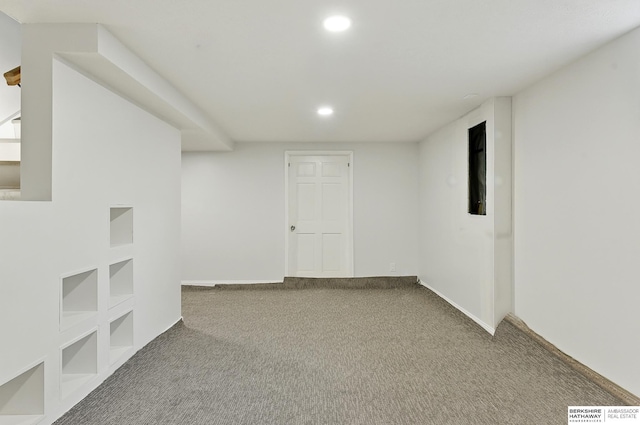 9704 Erskine St, Omaha, NE 68134 - finished below grade area featuring carpet flooring and recessed lighting