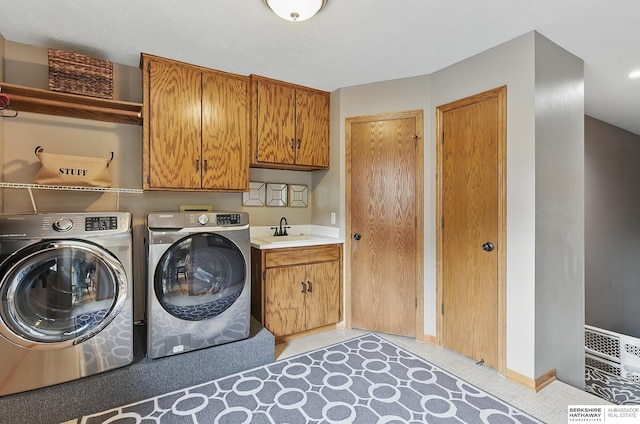 2468 N 148th St, Omaha, NE 68116 - laundry room featuring cabinet space and washing machine and dryer