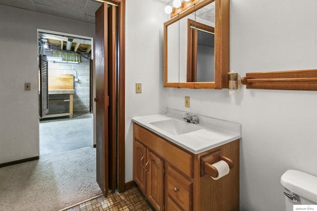 3809 N 94th St, Omaha, NE 68134 - half bathroom with vanity and toilet