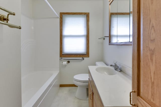 337 N 91st St, Omaha, NE 68114 - full bathroom featuring plenty of natural light, vanity, toilet, and baseboards
