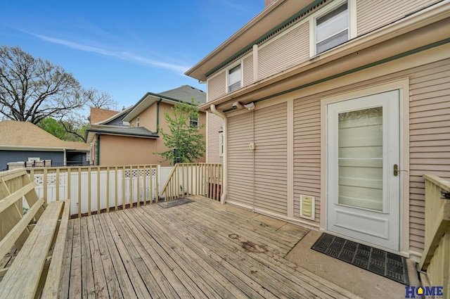 2524 S St, Lincoln, NE 68503 - view of wooden terrace