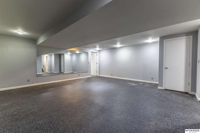 10615 Martha St, Omaha, NE 68124 - finished below grade area featuring baseboards
