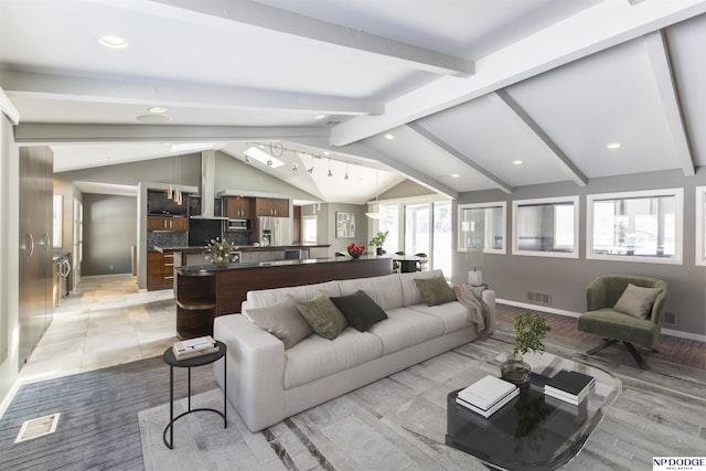 10615 Martha St, Omaha, NE 68124 - living area featuring recessed lighting and baseboards