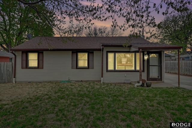3317 N 9th St, Lincoln, NE 68521 - ranch-style house with a shingled roof
