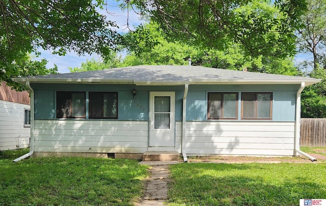 1220 N 53rd St, Lincoln, NE 68504 - view of front of home featuring entry steps and a shingled roof