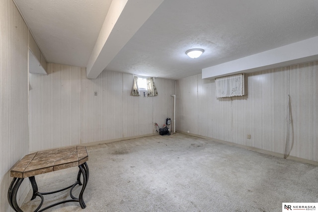 2223 S 161st Cir, Omaha, NE 68130 - basement featuring a textured ceiling and carpet