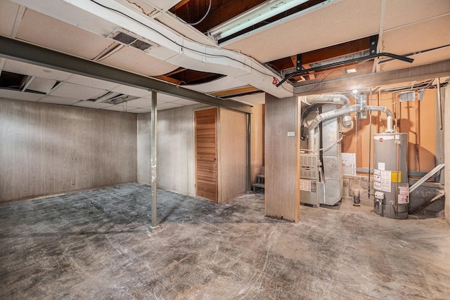 5704 N 68th St, Omaha, NE 68104 - unfinished below grade area featuring water heater and heating unit