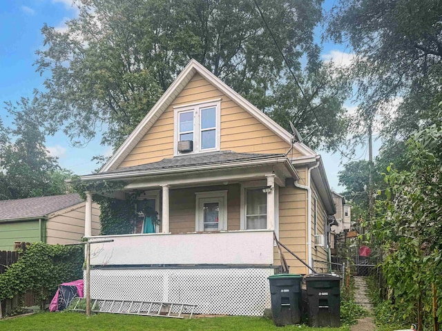 1947 S 13th St, Omaha, NE 68108 - view of front of property featuring a porch
