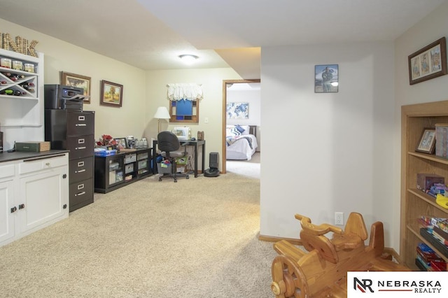 13410 Highlander Pl, Waverly, NE 68462 - home office featuring carpet