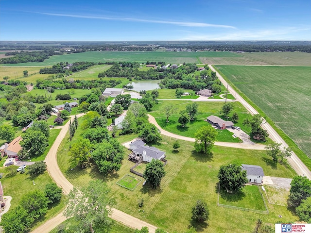 631 Overlook Ln, Beatrice, NE 68310 - aerial view of sparsely populated area with a large body of water