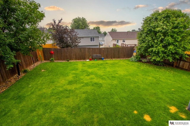 15417 Willit St, Bennington, NE 68007 - view of yard at dusk