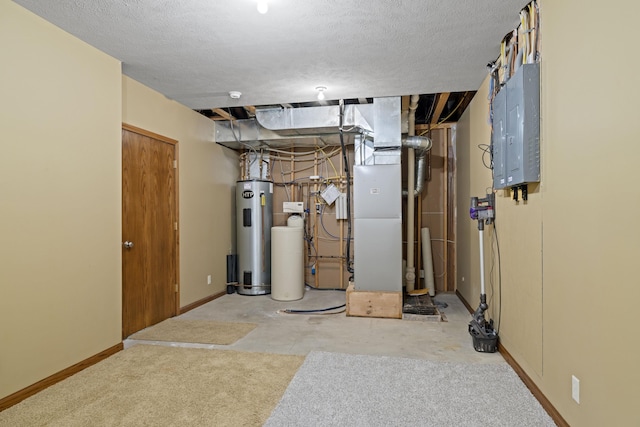 6920 NW 3rd St, Lincoln, NE 68521 - utilities with electric panel, water heater, and heating unit