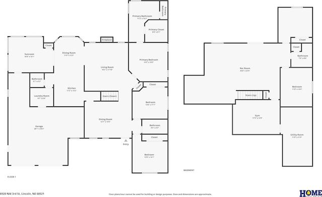 6920 NW 3rd St, Lincoln, NE 68521 - room layout