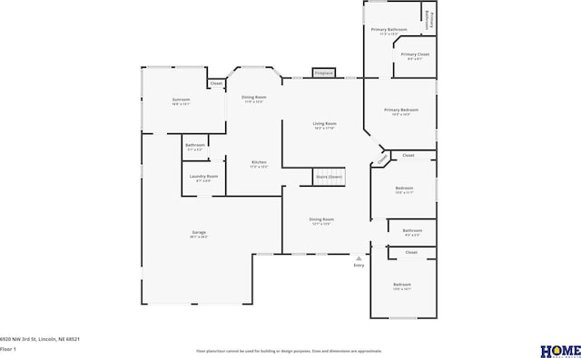 6920 NW 3rd St, Lincoln, NE 68521 - property floor plan