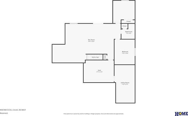 6920 NW 3rd St, Lincoln, NE 68521 - room layout