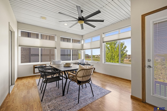 6920 NW 3rd St, Lincoln, NE 68521 - sunroom featuring wood finished floors and baseboards