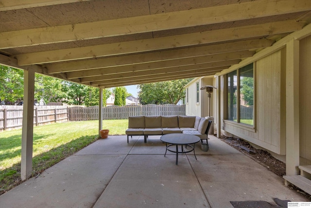 15212 Emmet St, Omaha, NE 68116 - view of patio with outdoor lounge area