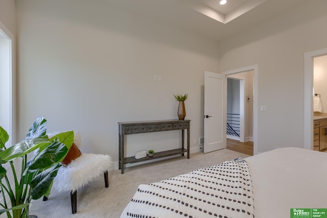21056 Joseph St, Elkhorn, NE 68022 - bedroom featuring light colored carpet, recessed lighting, and baseboards